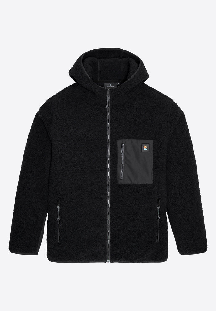 Fleecejacke SEDUM black | recolution