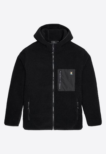 Fleecejacke SEDUM black | recolution