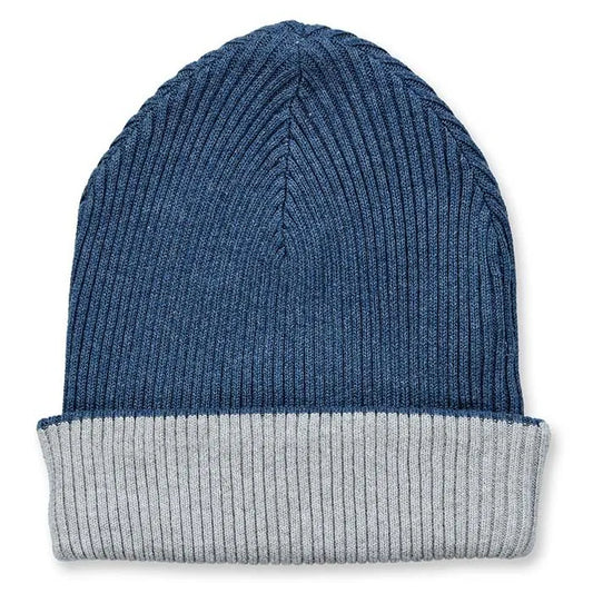 MOKO knitted Hat blue+grey | Sense Organics
