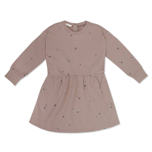 Oversized sweat dress l/s starlings Dust | Phil&Phae