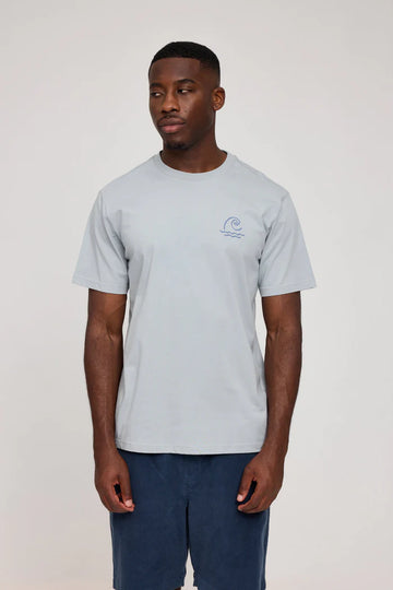 Chest Print T-Shirt ice blue | MAZINE