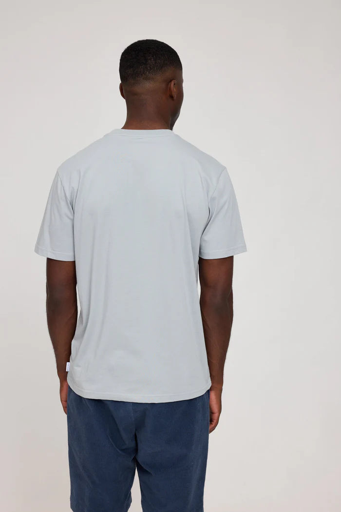 Chest Print T-Shirt ice blue | MAZINE