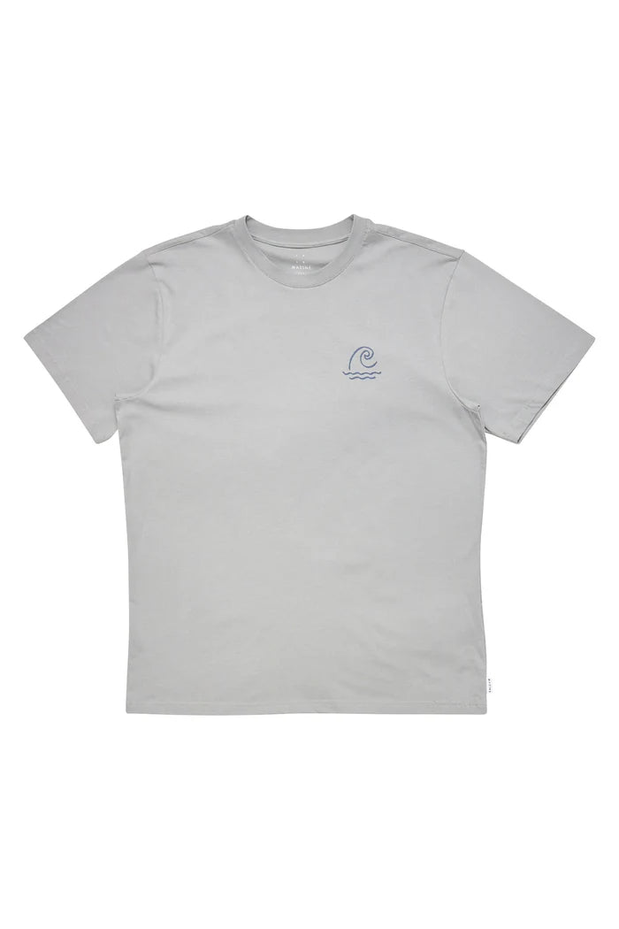 Chest Print T-Shirt ice blue | MAZINE