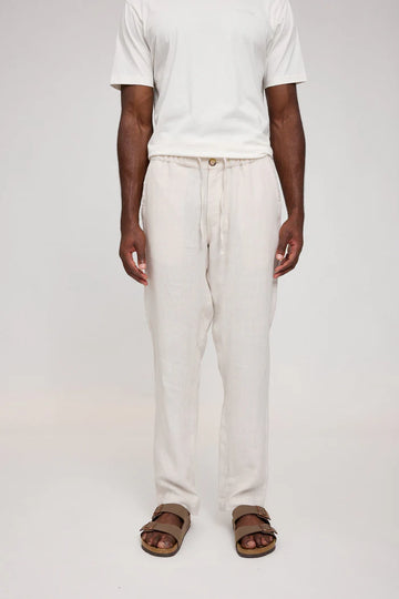 Regular Linen Pants moon | MAZINE