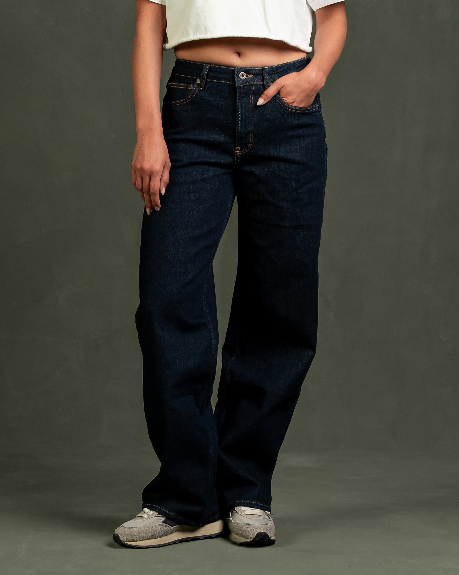 Jeans Lucy Loose Eflow Rinse | KUYICHI