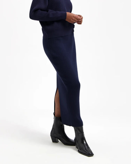 Rock Keira Skirt Dark Navy | KUYICHI