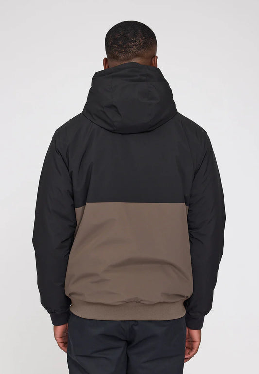 Padded Blouson black/olive brown | MAZINE