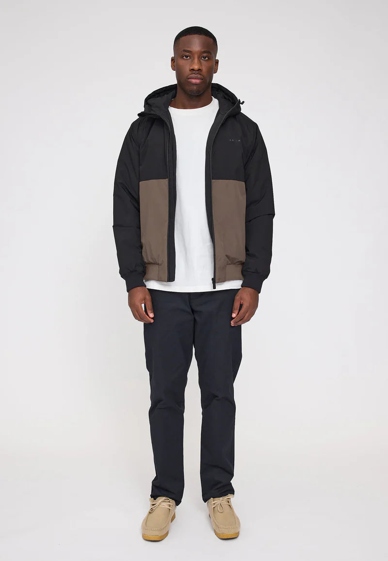 Padded Blouson black/olive brown | MAZINE