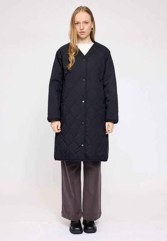 Light Padded Coat black | MAZINE