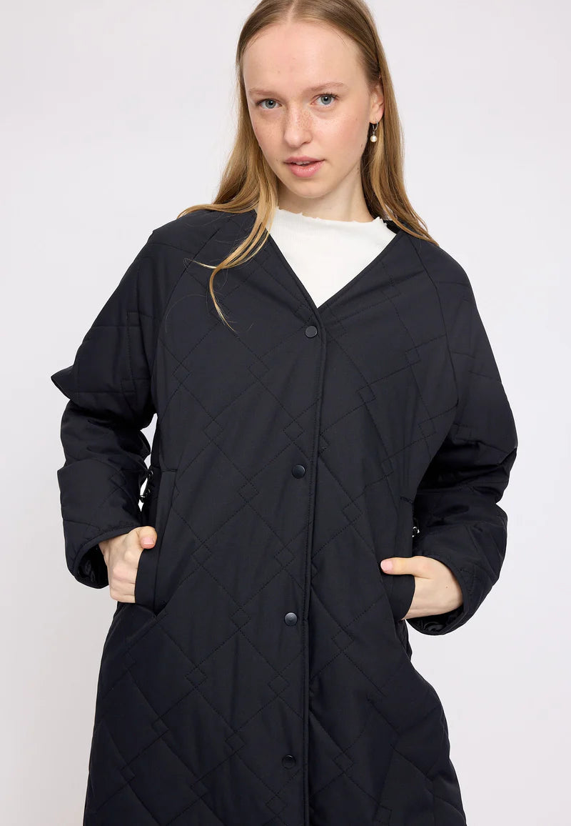 Light Padded Coat black | MAZINE