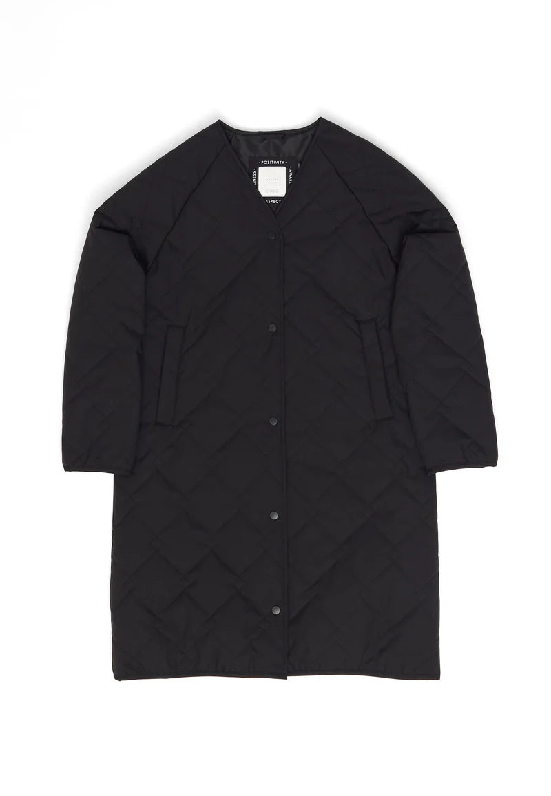 Light Padded Coat black | MAZINE