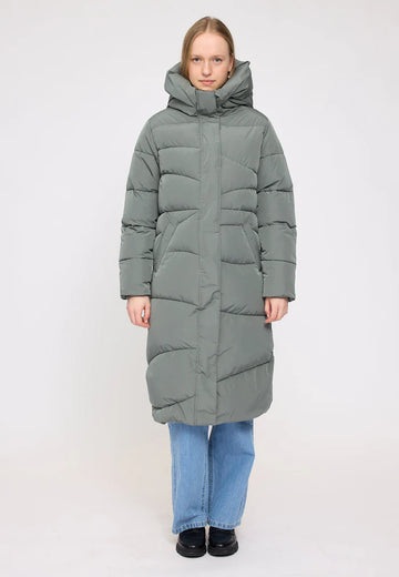 Waves Quilt Puffer Jacket light bottle | MAZINE