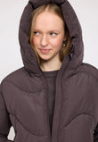 Waves Quilt Short Puffer Jacket eggplant  | MAZINE