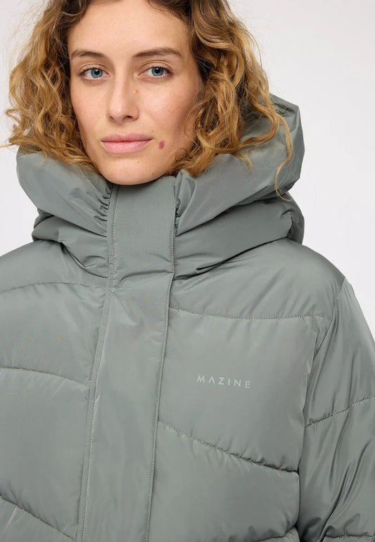 Waves Quilt Puffer Jacket light bottle | MAZINE