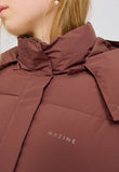 Over-Sized Puffer Coat deep mahogany  | MAZINE