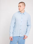 Classic Linen Shirt pastel blue | MAZINE