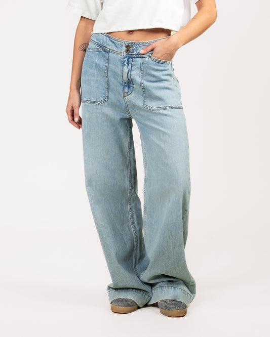 Jeans Farrah Steel Blue | KUYICHI