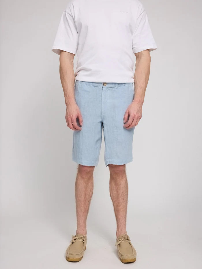Regular Linen Shorts pastel blue | MAZINE