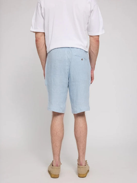 Regular Linen Shorts pastel blue | MAZINE