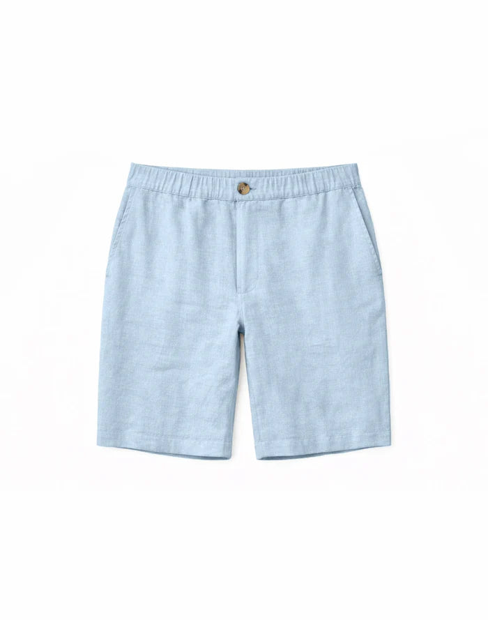 Regular Linen Shorts pastel blue | MAZINE