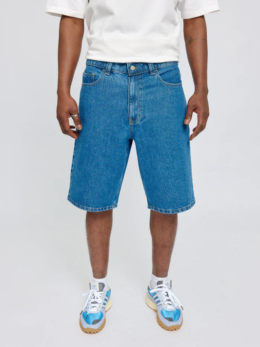 Denim Shorts mid blue wash | MAZINE