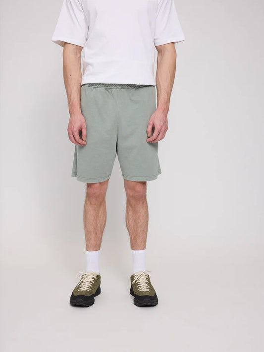 Genderless Natural Dye Sweat Shorts eucalyptus | MAZINE