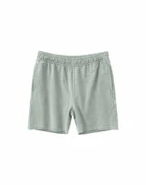 Genderless Natural Dye Sweat Shorts eucalyptus | MAZINE