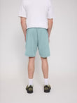 Genderless Natural Dye Sweat Shorts turquoise | MAZINE