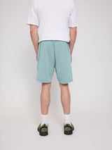 Genderless Natural Dye Sweat Shorts turquoise | MAZINE