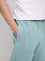 Genderless Natural Dye Sweat Shorts turquoise | MAZINE