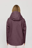 Short Ripstop Rain Jacket berry brown | MAZINE