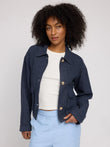 Short Linen Jacket ink blue | MAZINE