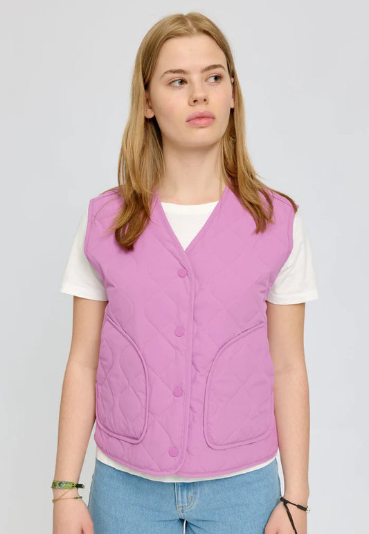 Basic Light Padded Vest mulberry | MAZINE