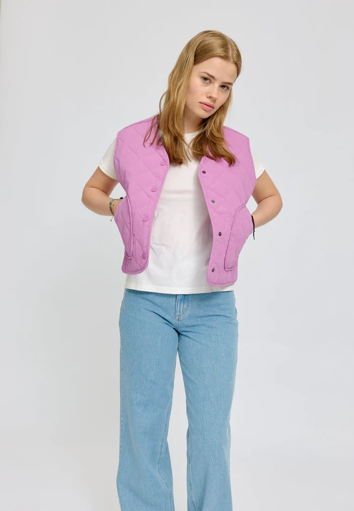 Basic Light Padded Vest mulberry | MAZINE