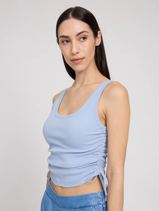Tie Detail Tanktop cloud blue | MAZINE