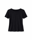 Sheer T-Shirt black | MAZINE