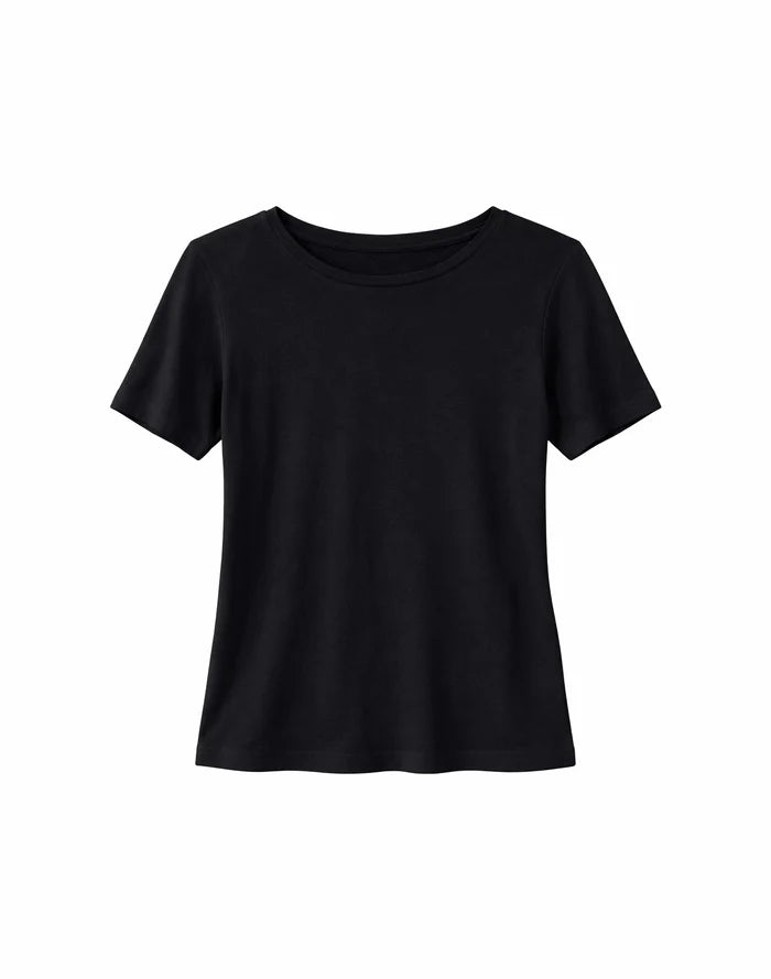 Sheer T-Shirt black | MAZINE