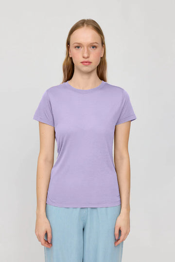 Ecovero Viscose Basic T-Shirt faded lavender | MAZINE