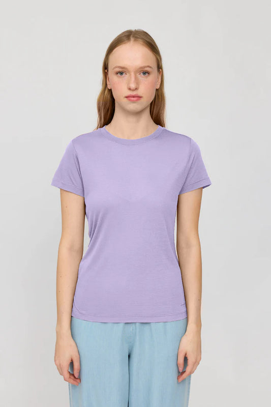 Ecovero Viscose Basic T-Shirt faded lavender | MAZINE