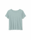 Ecovero Viscose Basic T-Shirt pale aqua | MAZINE