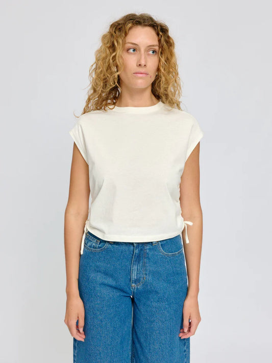 Tie Detail T-Shirt offwhite | MAZINE