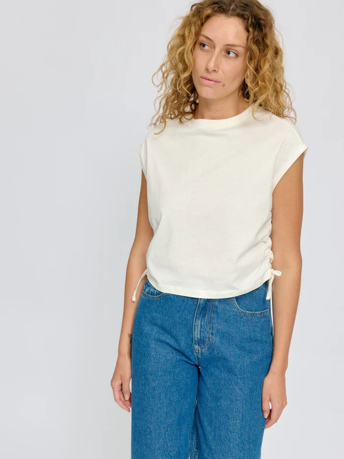 Tie Detail T-Shirt offwhite | MAZINE
