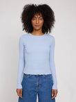 Babylock Hems Longsleeve cloud blue | MAZINE