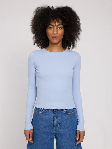 Babylock Hems Longsleeve cloud blue | MAZINE