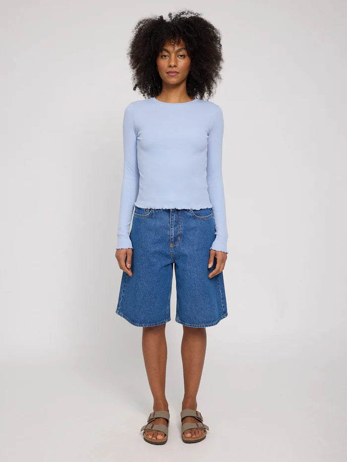 Babylock Hems Longsleeve cloud blue | MAZINE
