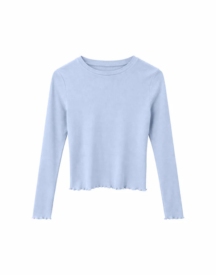 Babylock Hems Longsleeve cloud blue | MAZINE