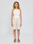 Linen Bermuda Shorts moon | MAZINE