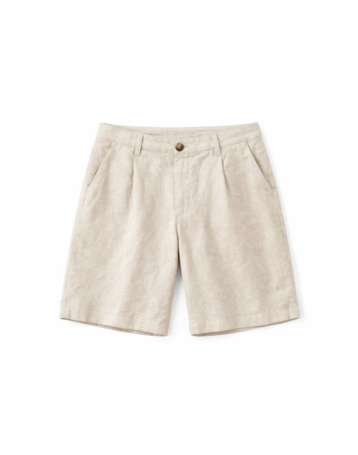 Linen Bermuda Shorts moon | MAZINE