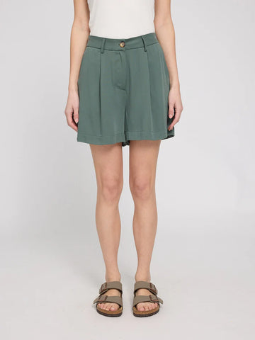 Pleated Viscose Shorts bottle | MAZINE