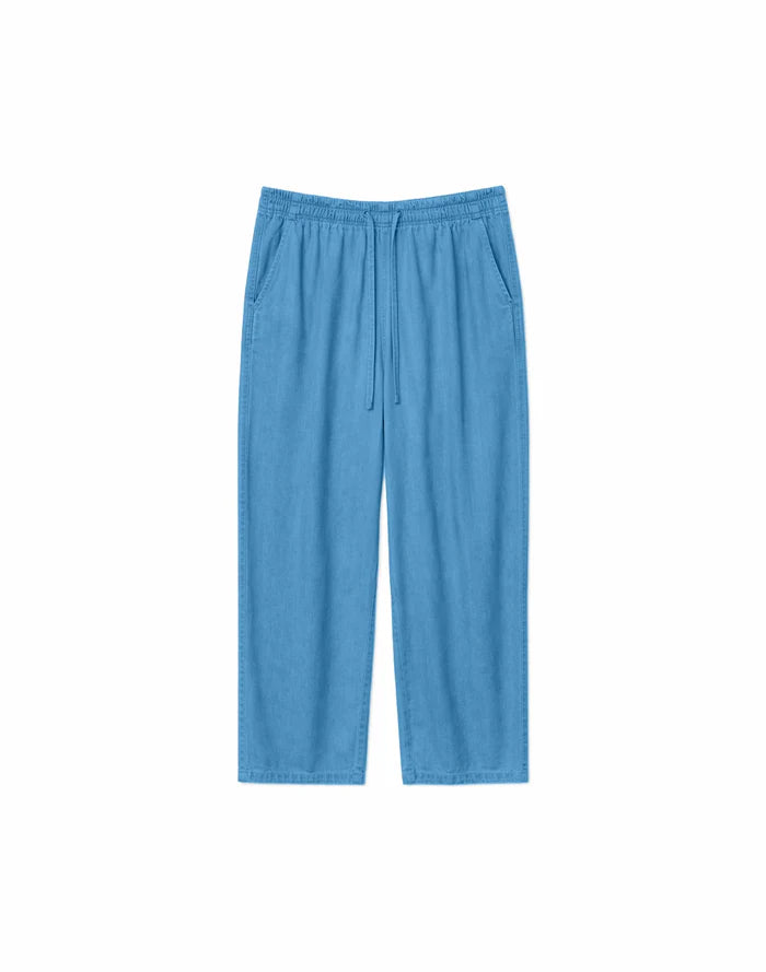 Drawstring Tencel Pants dark blue wash | MAZINE